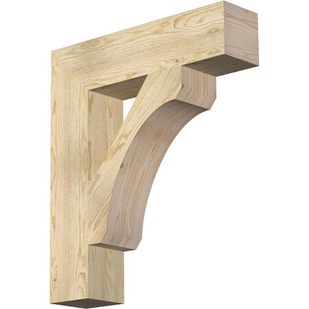 Ekena Millwork Legacy Block Rough Sawn Bracket, Douglas Fir, 6"W x 26"D x 30"H BKT06X26X30LEC05RDF